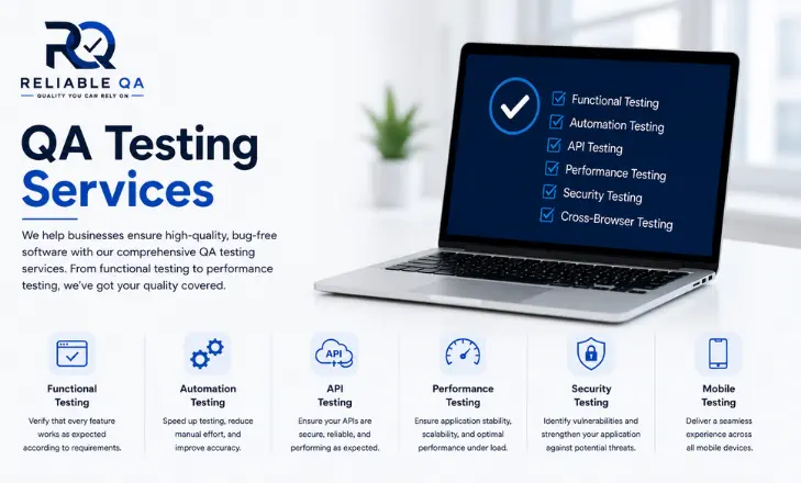 QA Testing Services by ReliableQA for Web, Mobile, API, Performance, and Security Testing